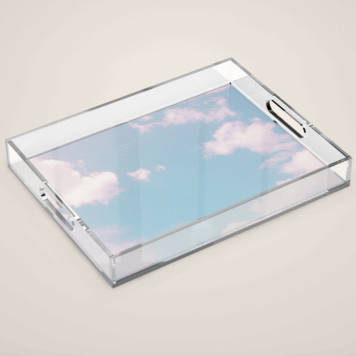 Every Cloud Has a Pink Lining Acrylic Tray Gallery Image 1