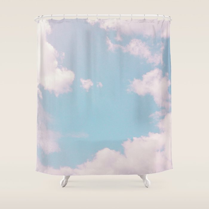 Every Cloud Has a Pink Lining Shower Curtain Gallery Image 1