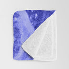 Strawberry Garden in Botanical Blue Throw Blanket Gallery Image 3