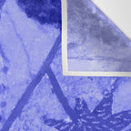 Strawberry Garden in Botanical Blue Wall Tapestry Gallery Image 3