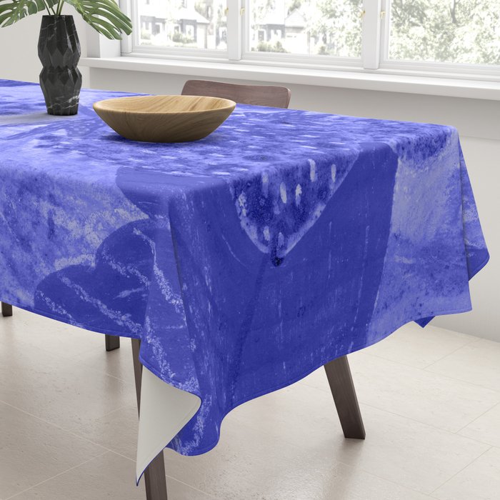 Strawberry Garden in Botanical Blue Tablecloth Gallery Image 3