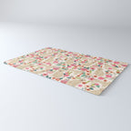 Golden retrievers must have florals cream pastel gender neutral dog art cute pet portraits labrador Rug Gallery Image 3