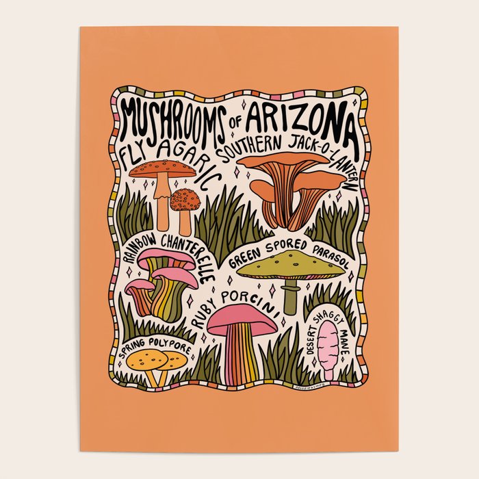 Mushrooms of Arizona Poster Gallery Image 4