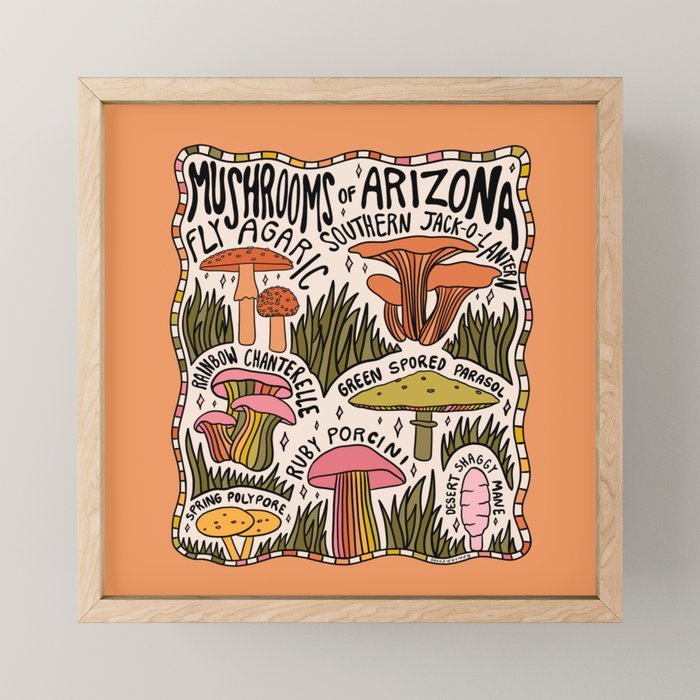 Mushrooms of Arizona Mini Art Print Gallery Image 1