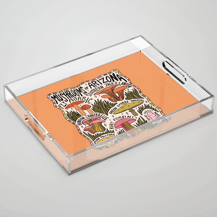 Mushrooms of Arizona Acrylic Tray Gallery Image 1