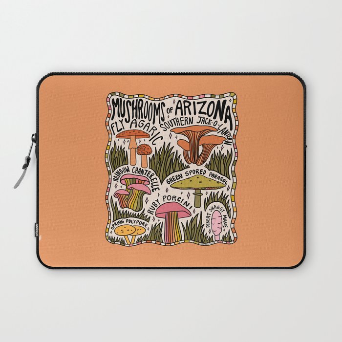Mushrooms of Arizona Laptop Sleeve Gallery Image 1