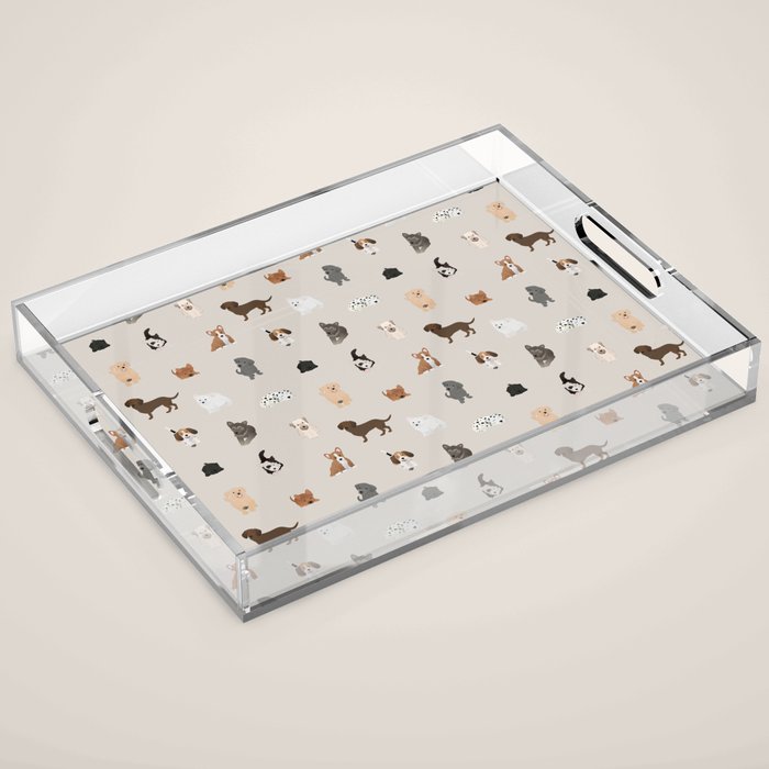 dogs Acrylic Tray Gallery Image 1