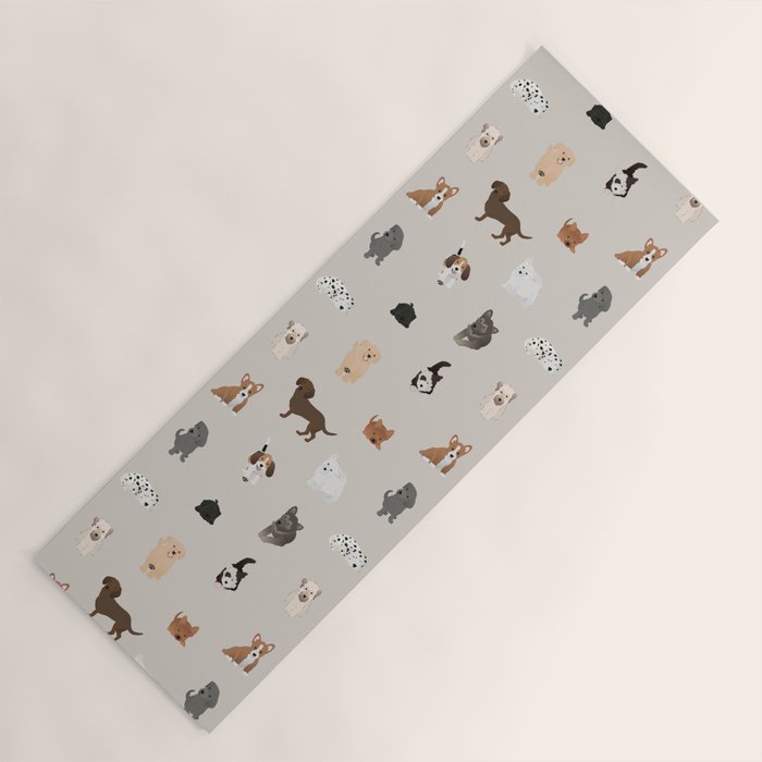 dogs Yoga Mat Gallery Image 1