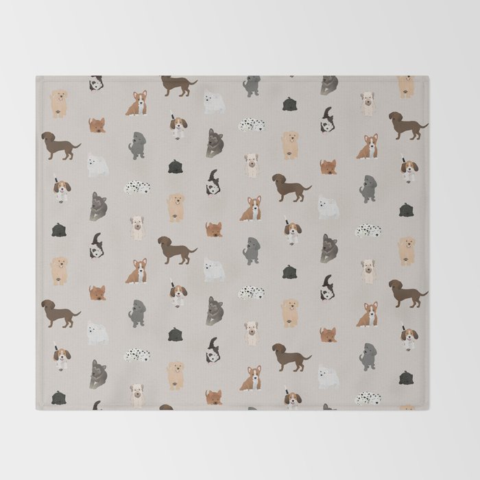 dogs Throw Blanket Gallery Image 2