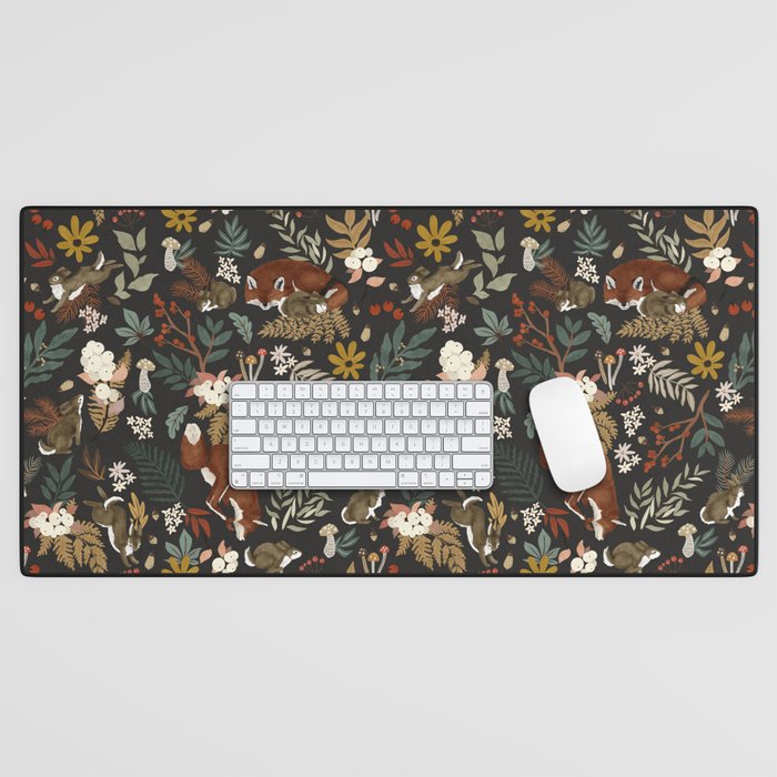 Animals winter wild nature 63B Desk Mat Gallery Image 1