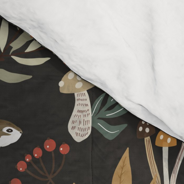 Animals winter wild nature 63B Comforter Gallery Image 4