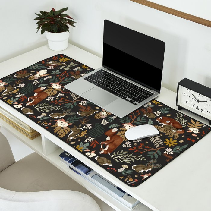 Animals winter wild nature 63B Desk Mat Gallery Image 2