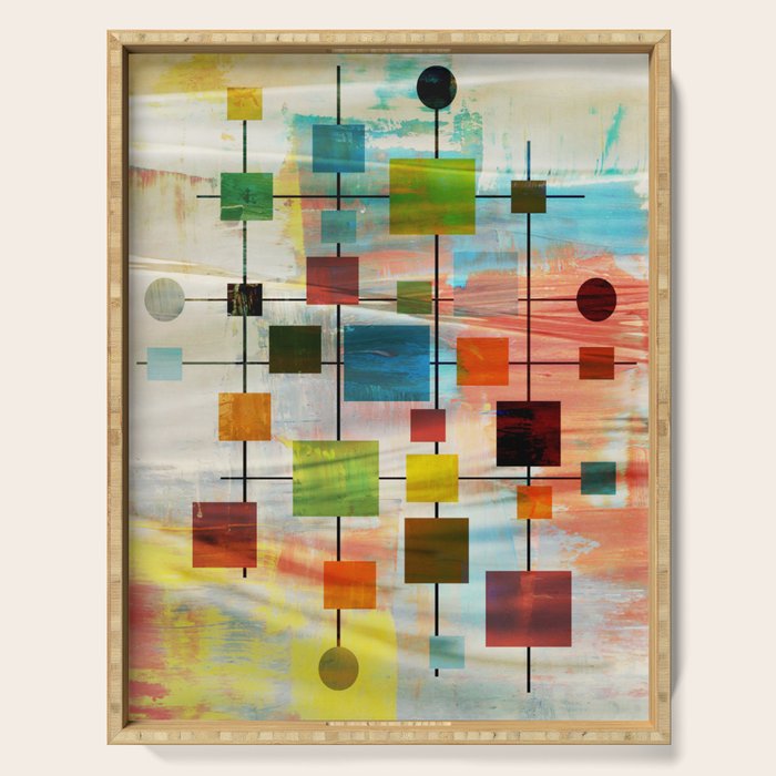 Mid-Century Modern Art 1.3 -  Graffiti Style Serving Tray Gallery Image 1