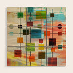 Mid-Century Modern Art 1.3 -  Graffiti Style Wood Wall Art Gallery Image 1