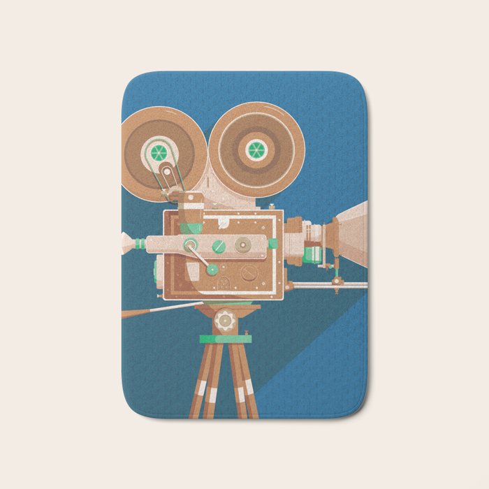 Cine Blue Lens Bath Mat Gallery Image 1