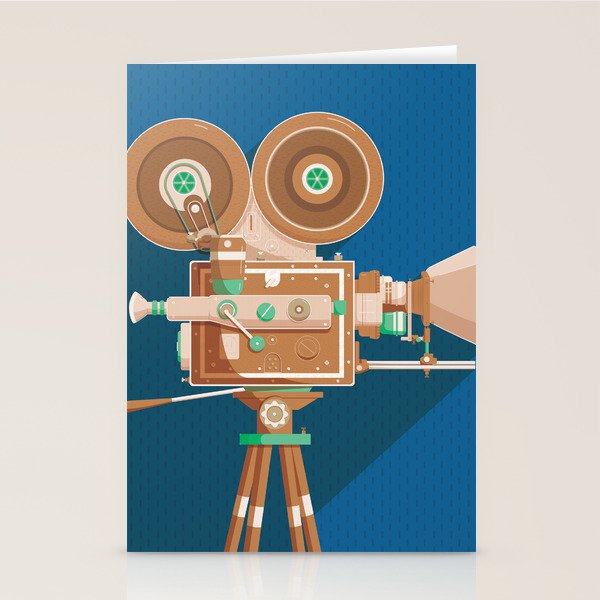 Cine Blue Lens Stationery Card Gallery Image 2