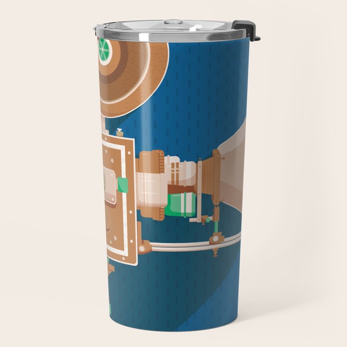 Cine Blue Lens Travel Mug Gallery Image 2