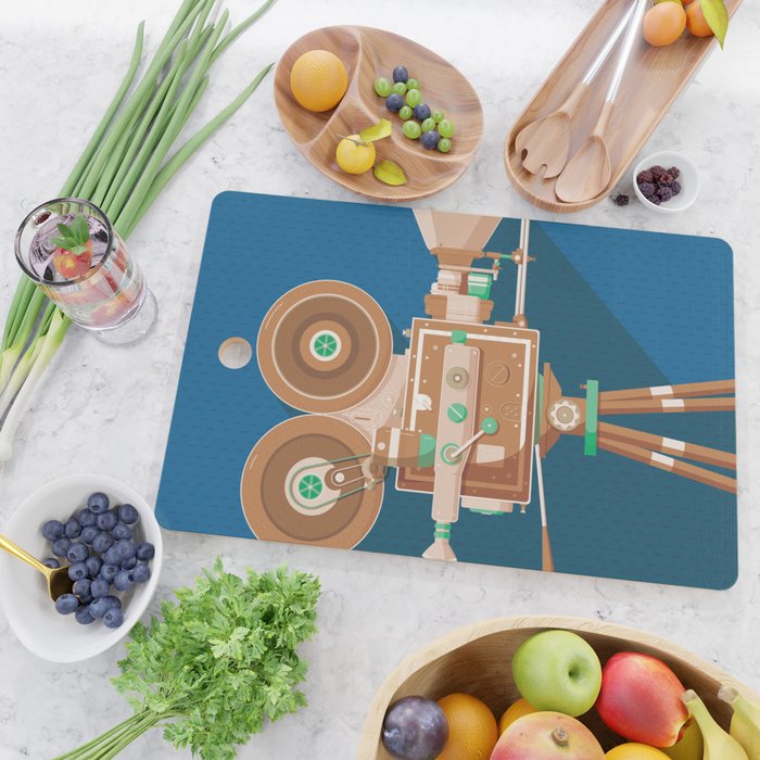 Cine Blue Lens Cutting Board Gallery Image 2