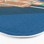 Cine Blue Lens Bath Mat Gallery Image 3