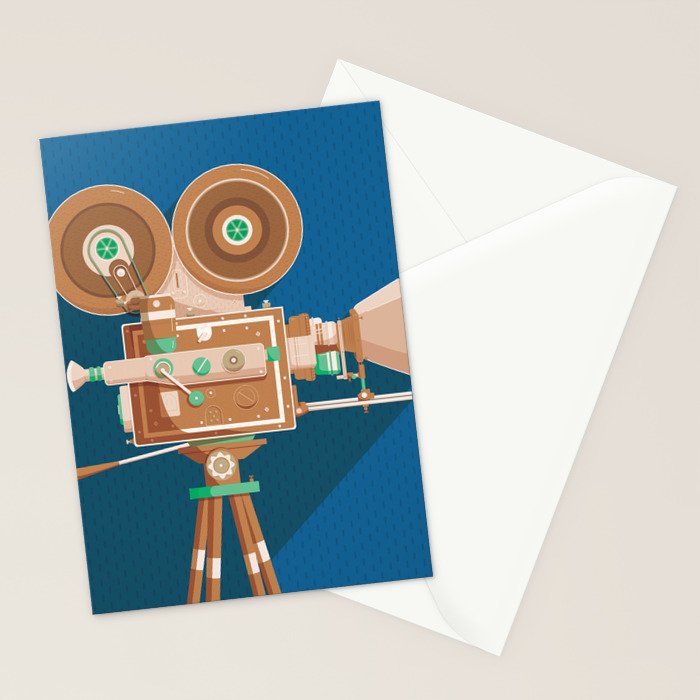 Cine Blue Lens Stationery Card Gallery Image 2