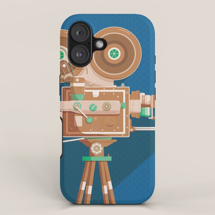 Cine Blue Lens iPhone Case Gallery Image 1
