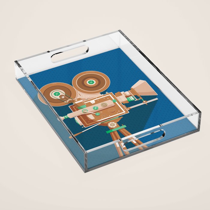 Cine Blue Lens Acrylic Tray Gallery Image 1