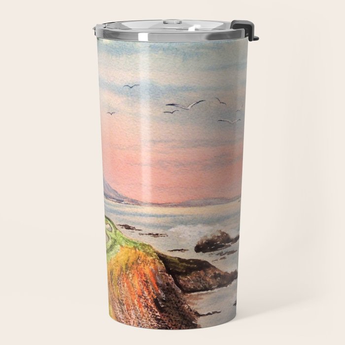 Pebble Beach Golf Course 7th Hole Travel Mug Gallery Image 2