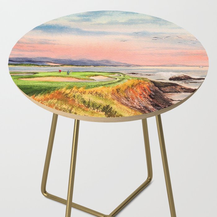 Pebble Beach Golf Course 7th Hole Side Table Gallery Image 2