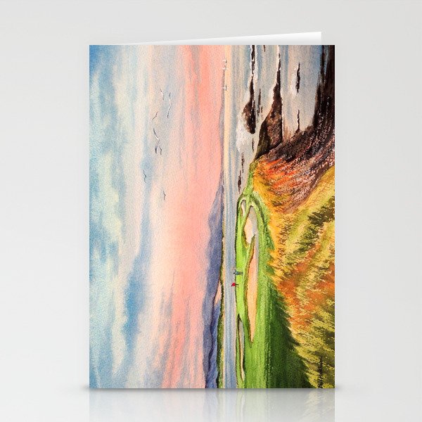 Pebble Beach Golf Course 7th Hole Stationery Card Gallery Image 2