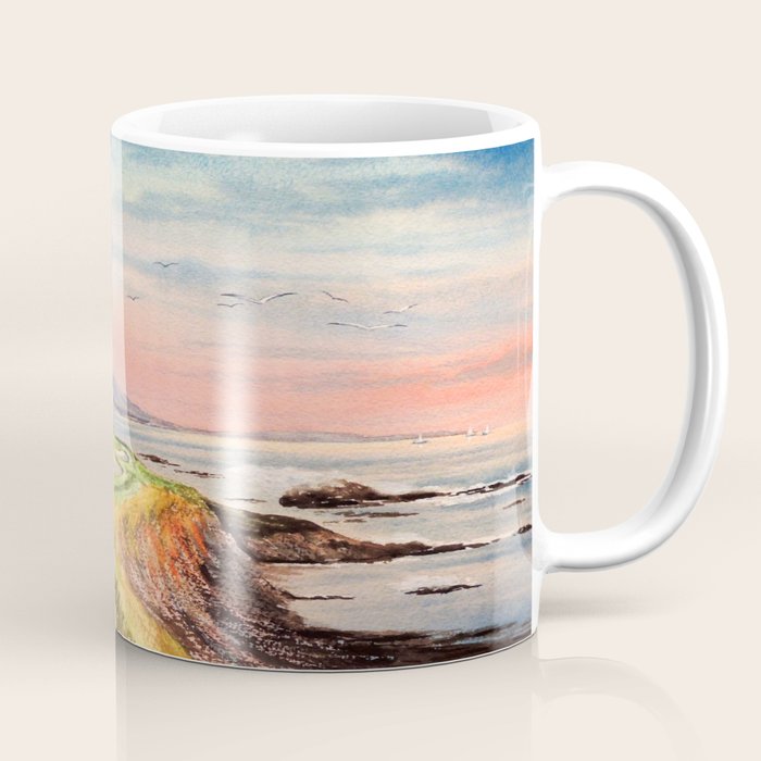 Pebble Beach Golf Course 7th Hole Coffee Mug Gallery Image 1