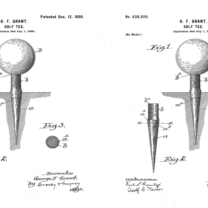 Golf Tee Patent - Golfing Tee Art - Antique Coffee Mug Gallery Image 2