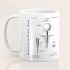 Golf Tee Patent - Golfing Tee Art - Antique Coffee Mug Gallery Image 3