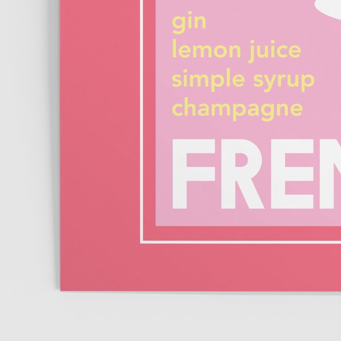 French 75 Cocktail Poster Gallery Image 3