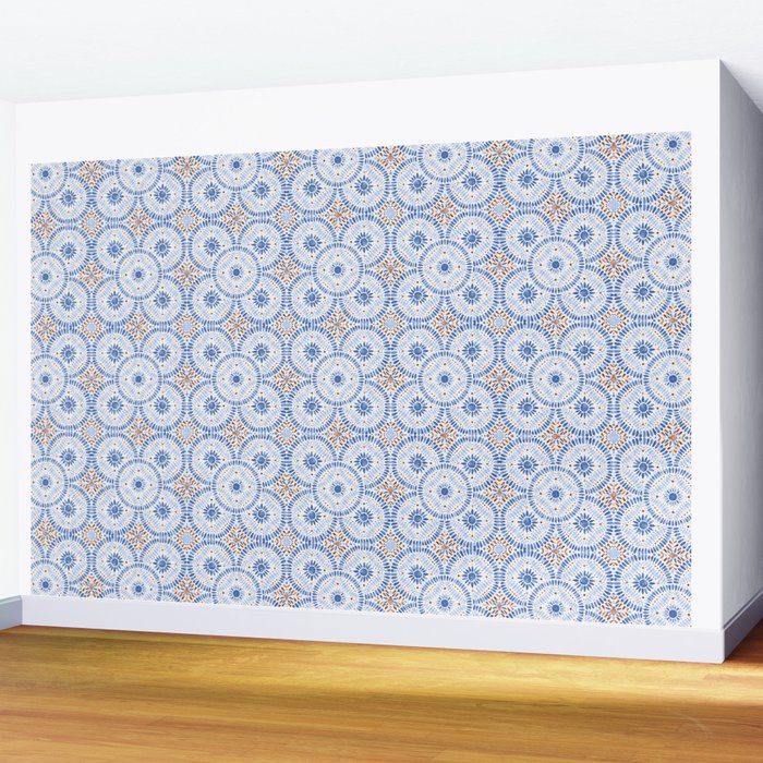 Boho Tiles Mandala Wall Mural Gallery Image 2