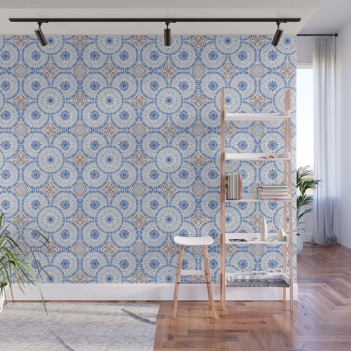 Boho Tiles Mandala Wall Mural Gallery Image 1