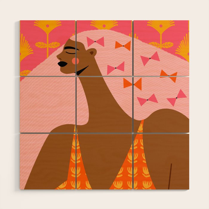Bow Stacking Queen Wood Wall Art Gallery Image 1