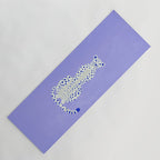 Periwinkle Cheetah Yoga Mat Gallery Image 1