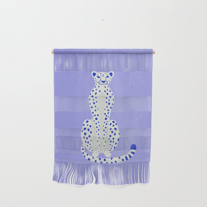 Periwinkle Cheetah Wall Hanging Gallery Image 1