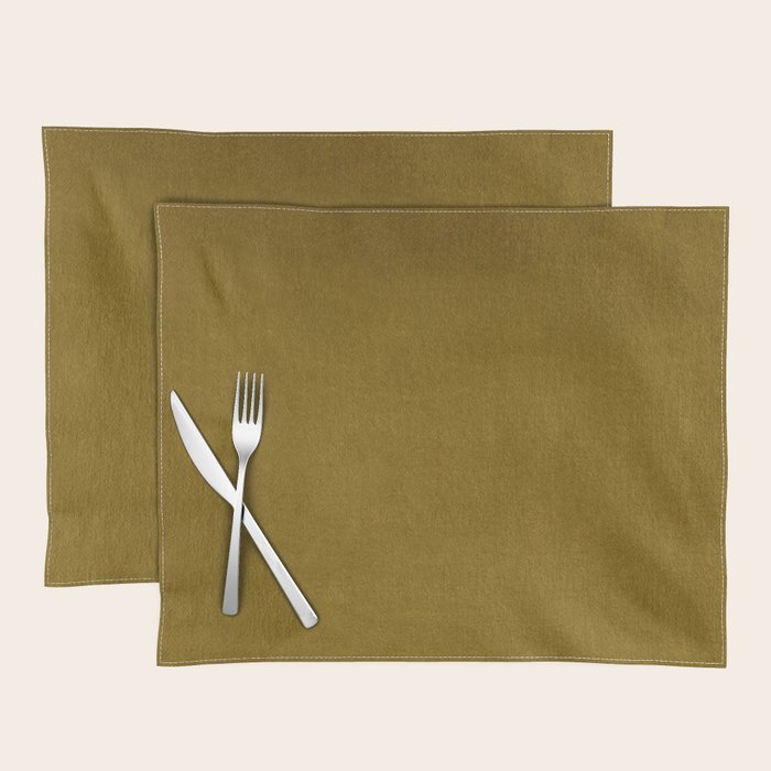 Mustard Velvet Placemat Gallery Image 1