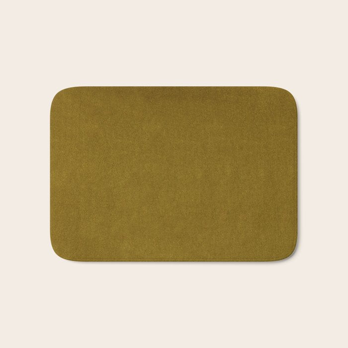 Mustard Velvet Bath Mat Gallery Image 1