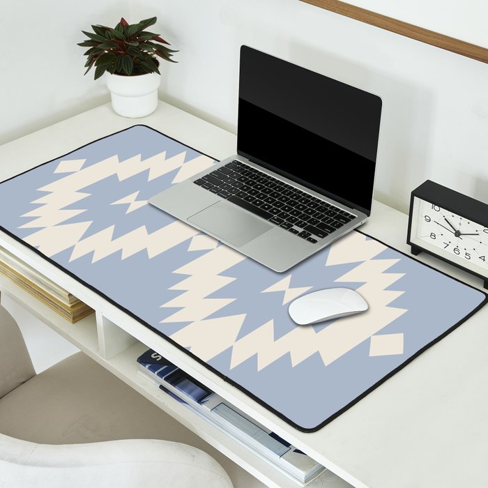Southwestern Minimalism - Sky Blue Desk Mat Gallery Image 2