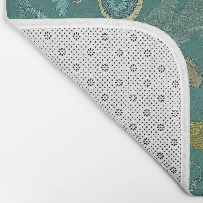 Deepsea Cryptids in Sea Green Bath Mat Gallery Image 2