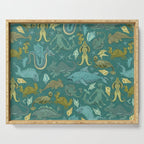 Deepsea Cryptids in Sea Green Serving Tray Gallery Image 1
