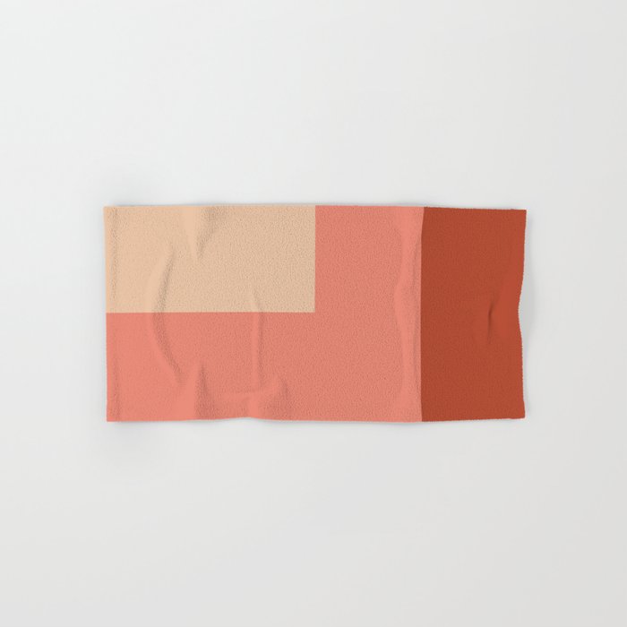 terracotta color block   Bath Towel Gallery Image 1