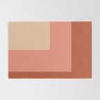 terracotta color block   Rug Gallery Image 2