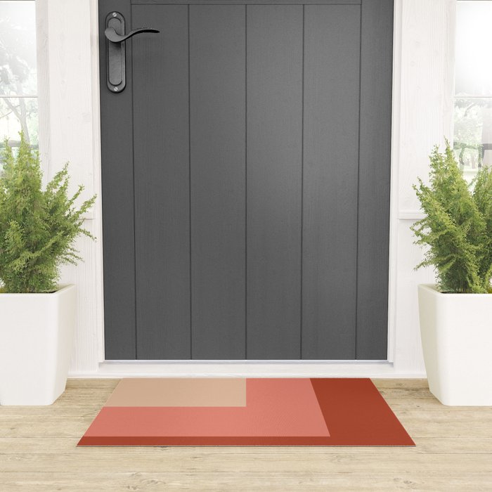terracotta color block   Welcome Mat Gallery Image 3