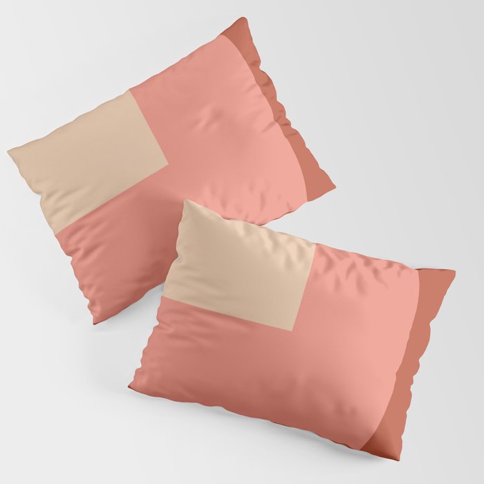 terracotta color block   Pillow Sham Gallery Image 3