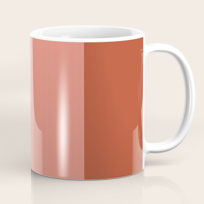 terracotta color block   Coffee Mug Gallery Image 1