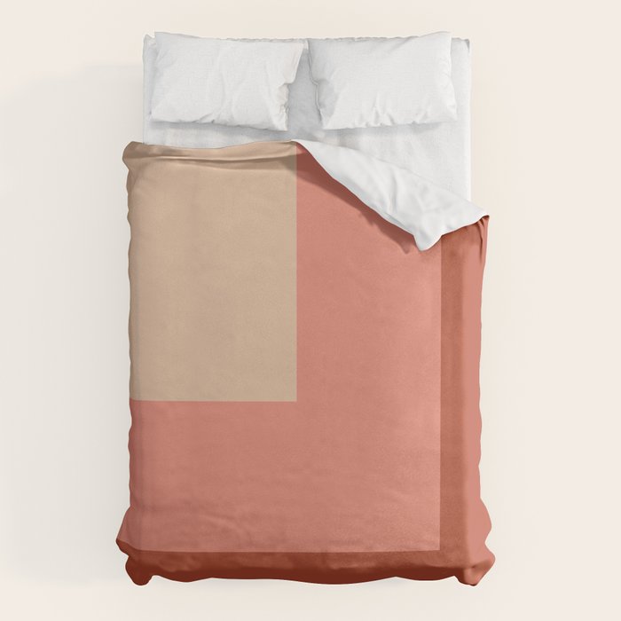 terracotta color block   Duvet Cover Gallery Image 6