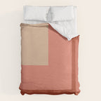 terracotta color block   Duvet Cover Gallery Image 6
